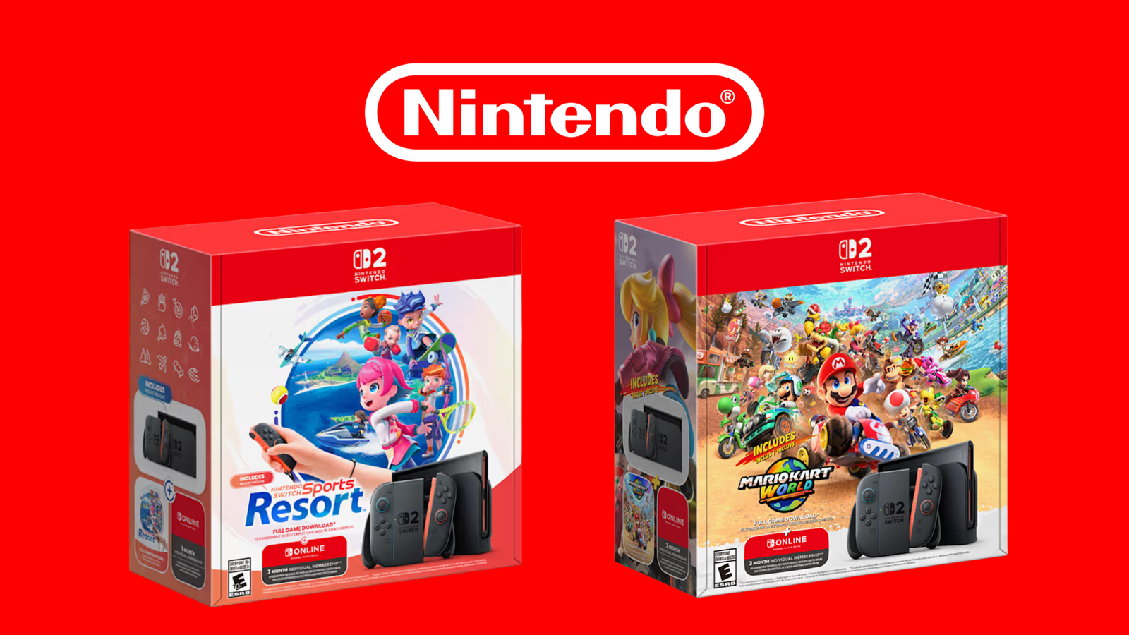 Nintendo anuncia dois novos bundles do Switch 2 com Mario Kart World e Sports Resort