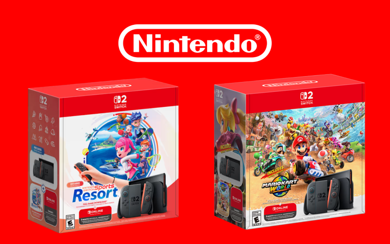 Nintendo anuncia dois novos bundles do Switch 2 com Mario Kart World e Sports Resort